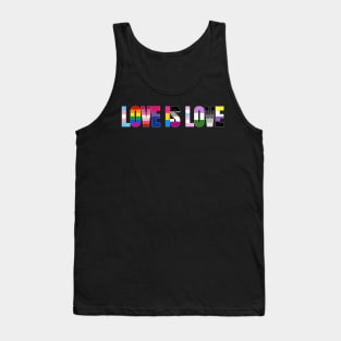 Love is Love LGBT Pride Rainbow Love LGBTQ Pride Allyship Tank Top
